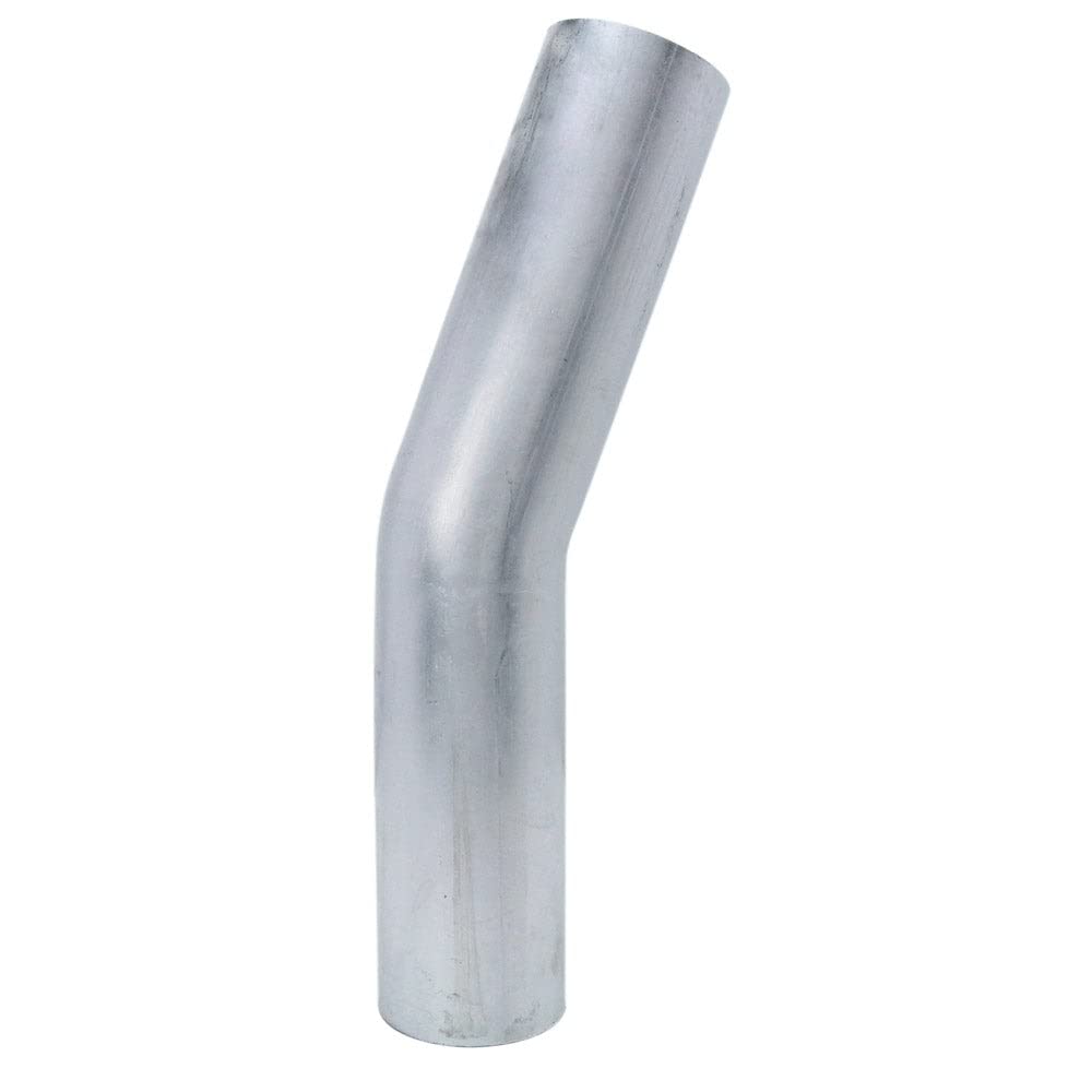 HPS 4" OD, 20 Degree Bend Aluminum Elbow Tubing, 6" Leg Length on Each Side, 5 1/2" Clr, 6061 T6 Seamless 16 Gauge, Wall Thickness: 0.065", ALE20-91708, 4" OD, Aluminum