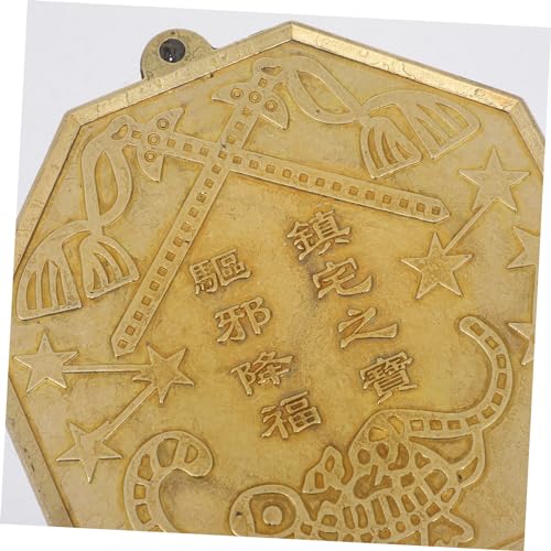 Brass Bagua Mirror Wall Hanging Chinese Decor O567221