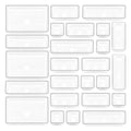 25 Pcs Drawer Organizer Storage Trays For Makeup, Kitchen, Bedroom, Office, Desk, Versatile Plastic Clear Drawer Organizer. Boxes