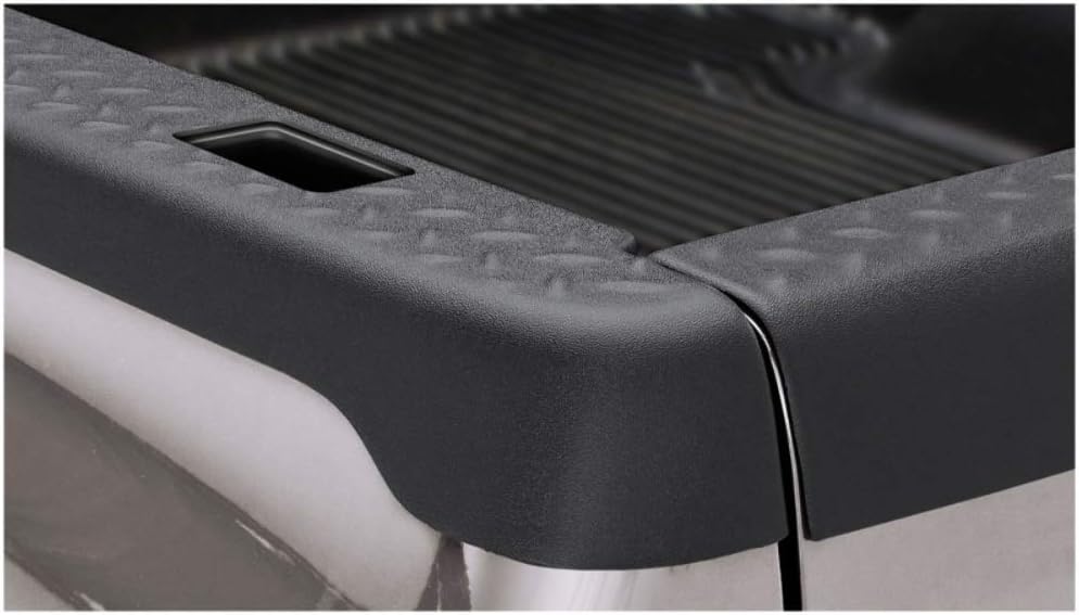 Bushwacker Ultimate BedRail Caps - DiamondBack w/ Stake Holes | 2-Piece Set, Black, Smooth Finish | 49508 | Fits 1988-1999 Chevrolet/GMC C/K 1500; 1998-2000 Chevrolet C/K 2500, 6.5' Bed