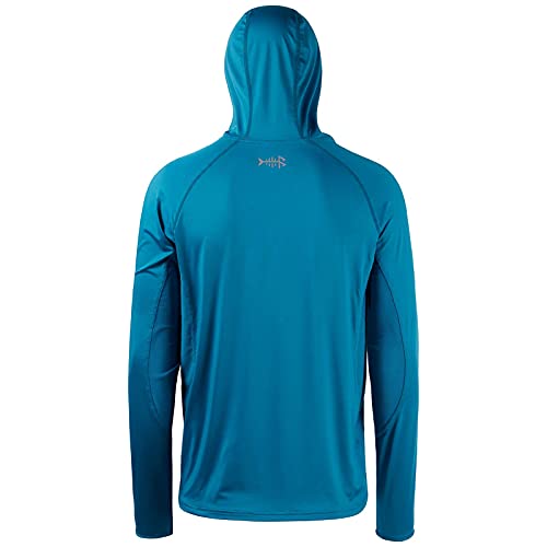 Men's Long Sleeve Fishing Shirt with UV Neck Gaiter Hoodie Z388