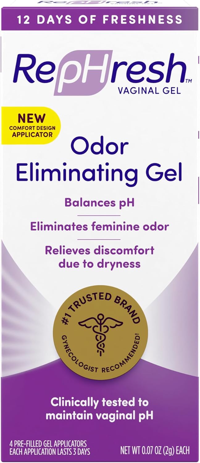Vaginal Gel for Feminine Odor Relief, Anti-Itch Cream, 4ct 0.07oz, 1oz I702