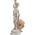 Design Toscano KY799519 Dione the Divine Greek Water Woman Indoor/Outdoor Garden Statue, Grande Size, 10 Inches Wide, 38 Inches Tall, Handcast Polyresin, Antique Stone Finish