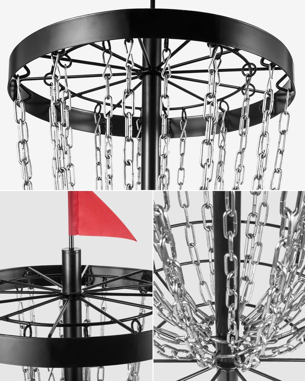 Portable Disc Golf Target with 24 Chains G5067