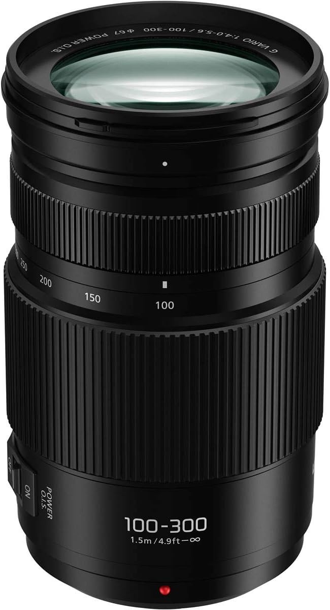 Panasonic LUMIX G II Vario Lens, 100-300MM, MIRRORLESS Micro Four Thirds, Power O.I.S, H-FSA100300 (USA Black)