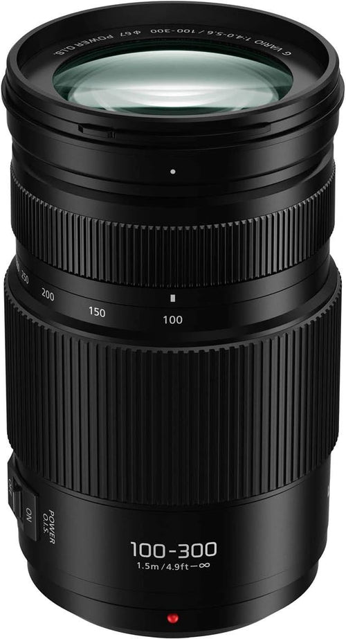 Panasonic LUMIX G II Vario Lens, 100-300MM, MIRRORLESS Micro Four Thirds, Power O.I.S, H-FSA100300 (USA Black)