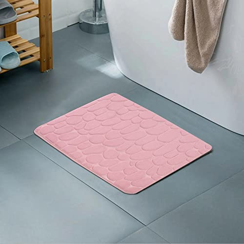 Coral Fleece Doormat 16x24 Cobblestone Texture Indoor Entrance X21292