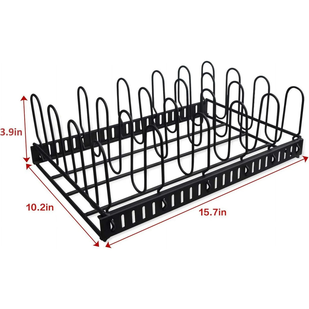 Food Container Lid Organizer with 6 Compartments J597