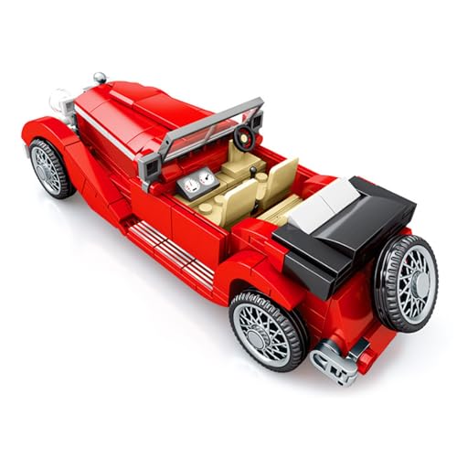 Antique Model Car Building Blocks Set, Vintage Truck Bricks, Gift for Kids 6+ D984364