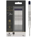 PARKER QUINKflow Ballpoint Pen Ink Refills, Medium Tip, Black, 3 Count