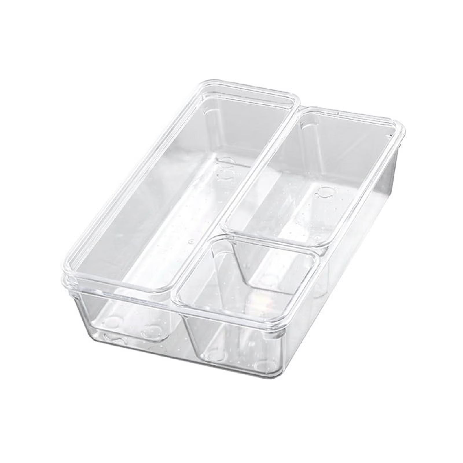 4-Pack Premium Acrylic Drawer Organizer Trays Crack-, Multi-Use