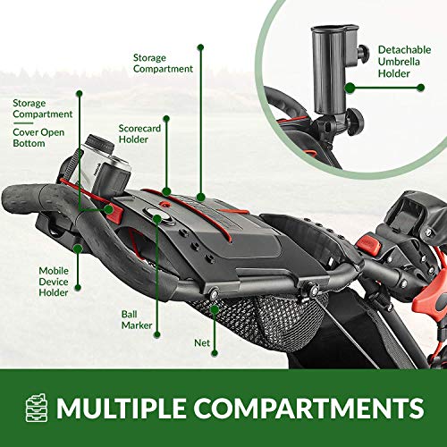 Deluxe Quad-Fold Golf Push Cart H579