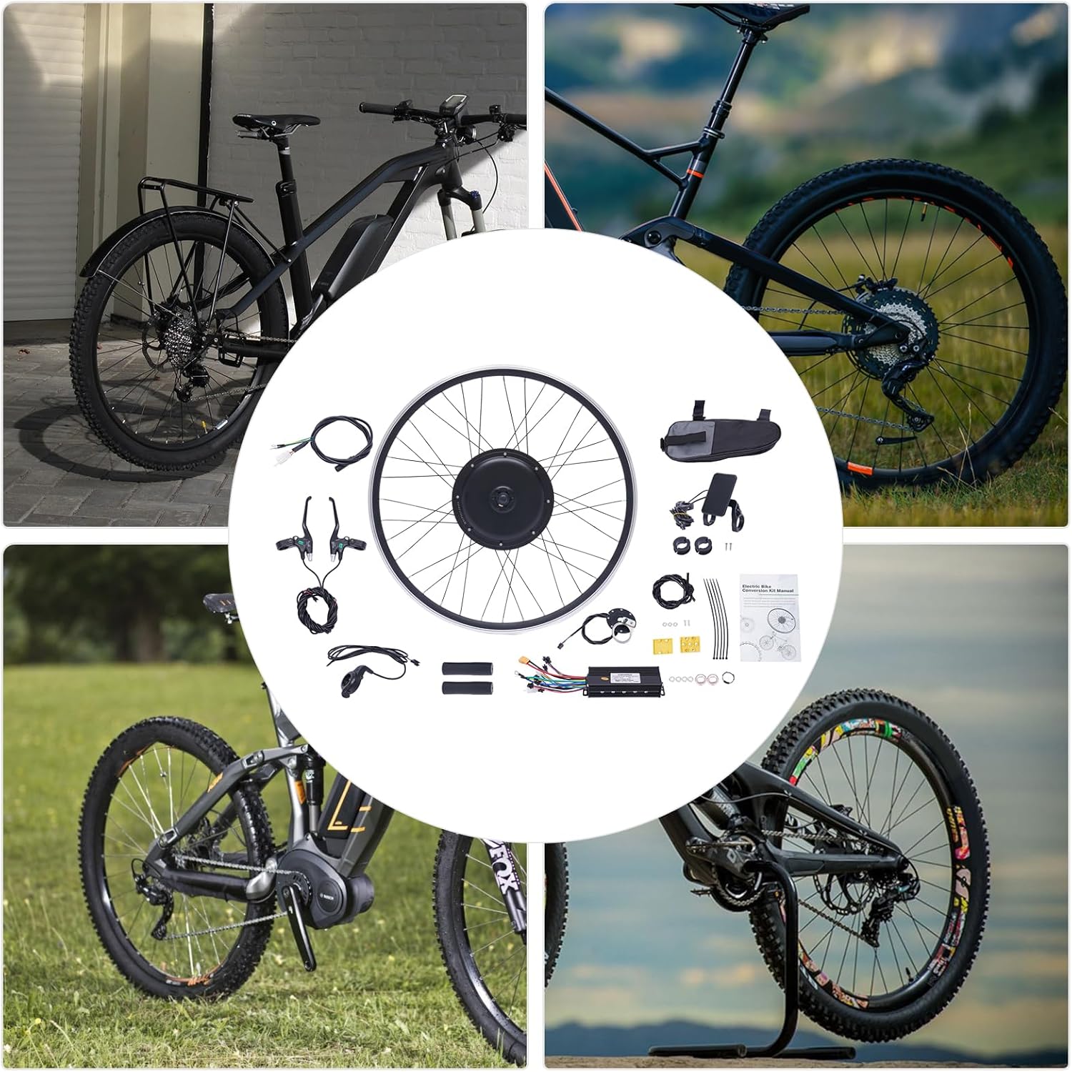 Electric Bicycle Hub Motor Kit 48V 1000W W1436