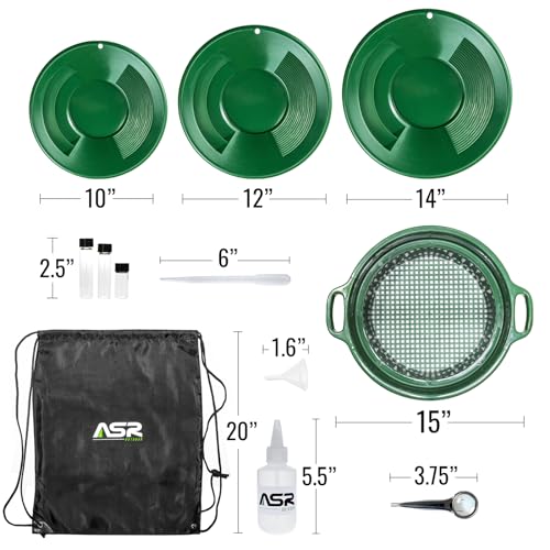 Gold Panning Kit with Classifier Screen and Backpack K711