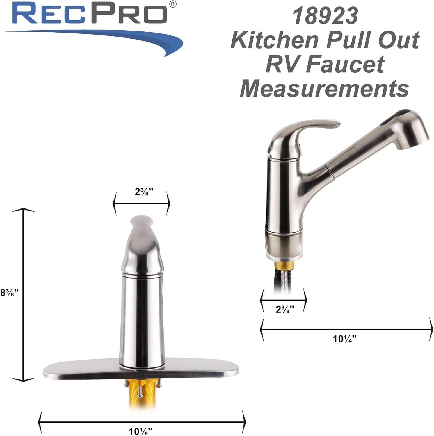 RV Kitchen Pull Out Faucet Brushed Nickel O16006