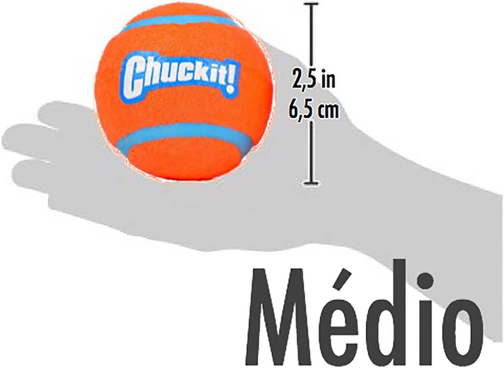 Dog Tennis Ball Toy, Medium 2.5 Inch, Pack of 2 F19116