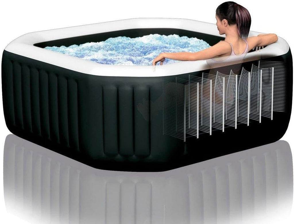 Inflatable Hot Tub with Jet and Bubble, 4-Person Z743