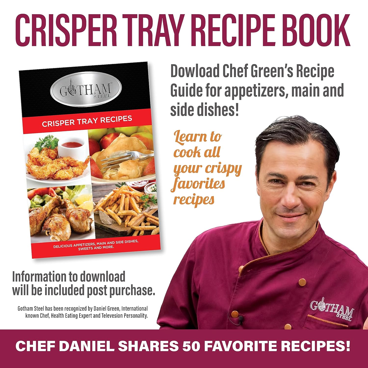 Air Fryer Basket for Oven, 2 Piece Nonstick Tray with Crisper Pan, Dishwasher Safe P686