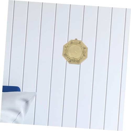 Brass Bagua Mirror Wall Hanging Chinese Decor O567221