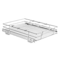 Pull Out Cabinet Organizer 12x17, Slide Out Pantry Shelves, Chrome Steel Roll Out Drawers for Kitchen, Bathroom, Under Sink - Heavy Duty Storage