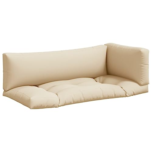 Pallet Sofa Cushions 3-Piece Set for Patio Garden Furniture, Taupe A996
