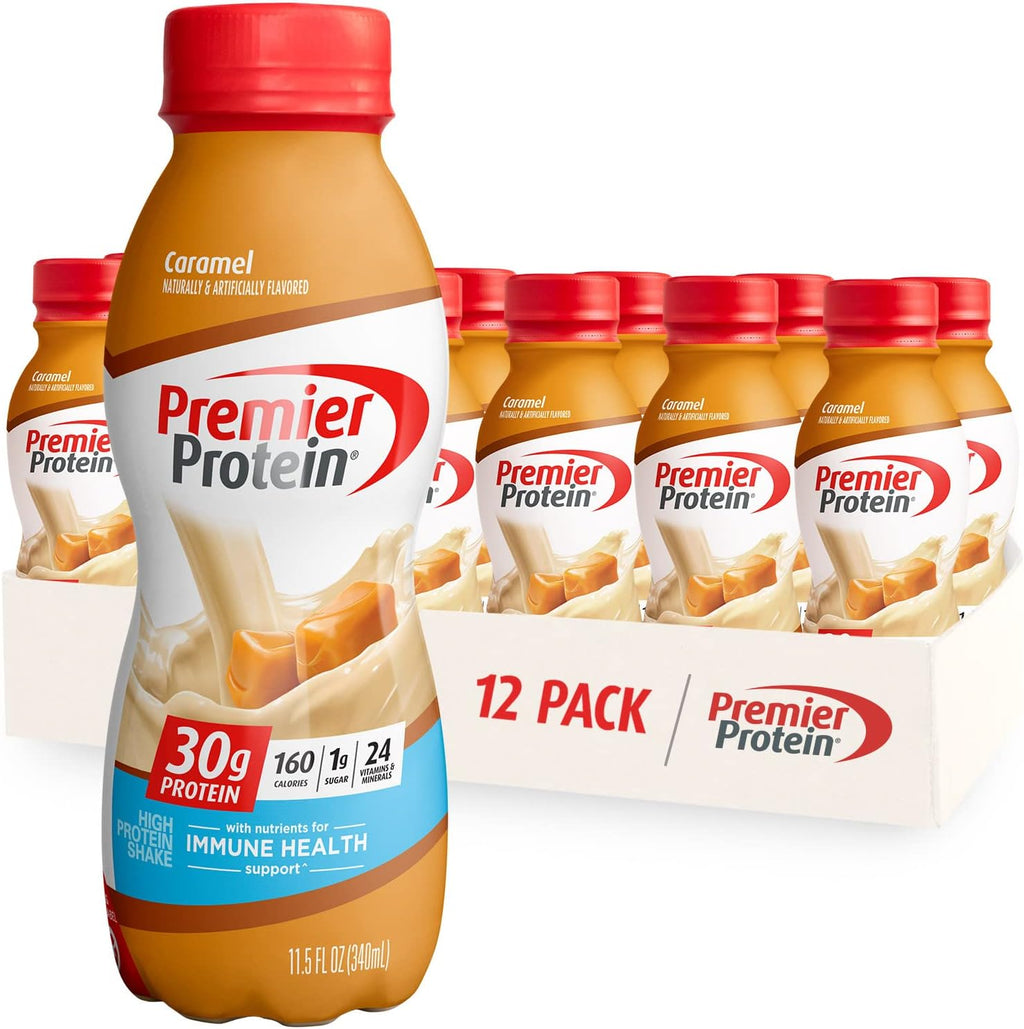 Caramel & Strawberries Protein Shake, 30g Protein, 11.5oz (12 Pack) U2282