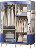 Shoe Rack, Shoe Rack, Wardrobe Cloth for Bedroom, Solid Wood Multifunctional Cloth Closet Storage Organizer Extra Stron and Durable for Clothes Shoes (Style a 106x45x170CM)