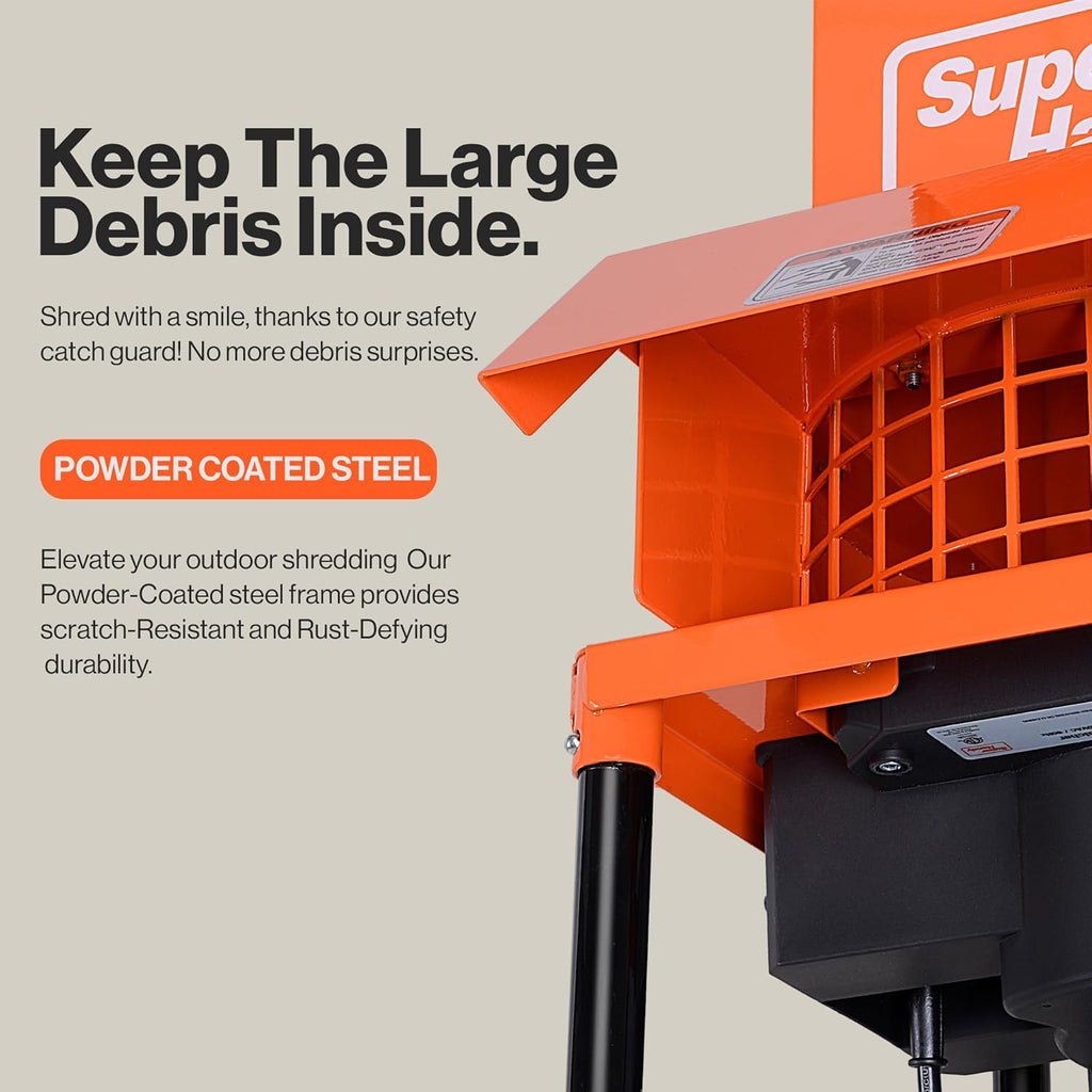 Leaf Mulcher Shredder Electric, 11 Inch Cutting Blade, 0.5 Inch Cutting Capacity V82612