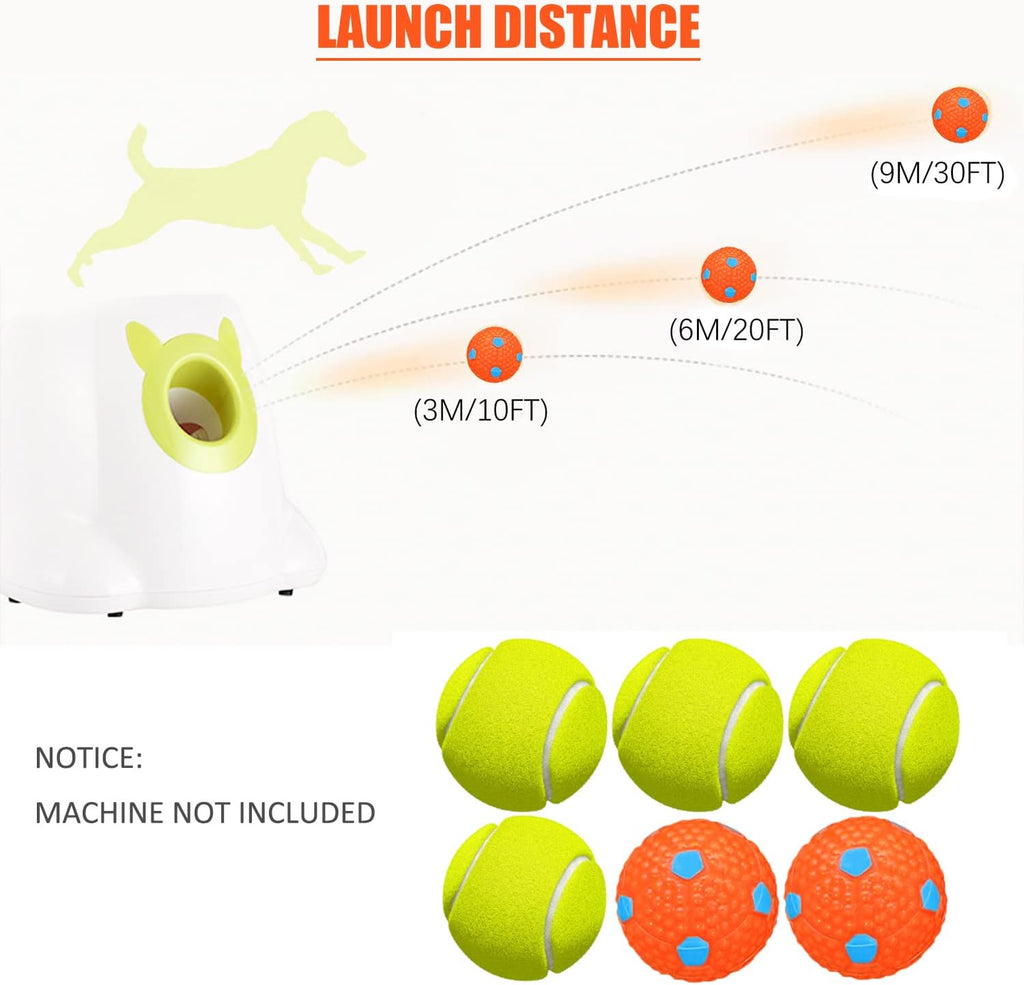 Small Tennis Balls for Dogs, 6 Pcs 1.97" Diameter Mini Balls C907
