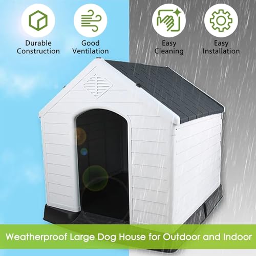 Outdoor Insulated Dog House for Small to Large Dogs G82930
