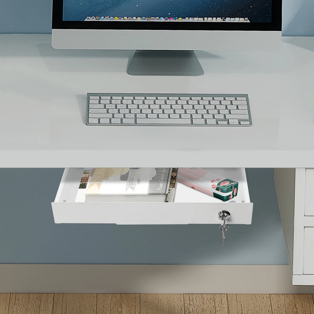 Under Desk Sliding Pull-out Drawer Storage Organizer B3387