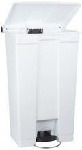 Rubbermaid Commercial Products Step-On Lid Trash Can, 8-Gallon, Beige, Hands-Free Garbage Can for Medical Waste in Hospitals/Lab/Emergency/Patient Rooms