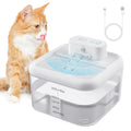 Battery Operated Cat Water Fountain, 68Oz/2.0L Wireless Cat Fountain for Drinking, Cordless Pet Water Fountain for Cats Indoor, Automatic Cat Water Dispenser with Quiet, Motion Sensor, 3 Work Modes