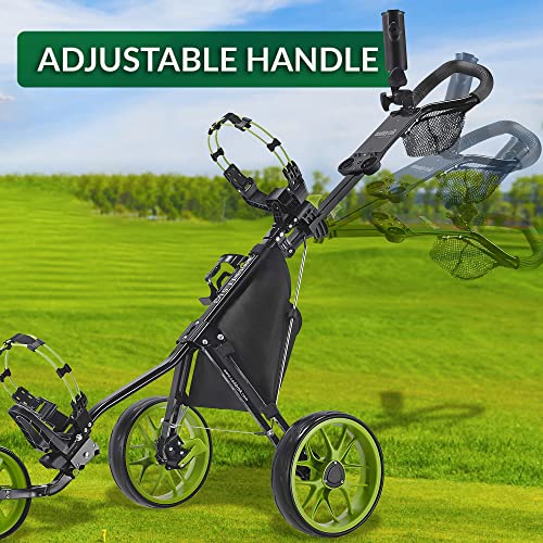 3 Wheel Golf Push Cart Lightweight Easy Fold M686
