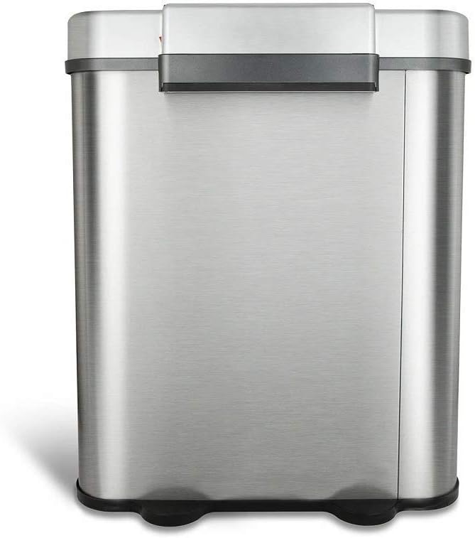 Motion Sensor Trash Can, Extra Large, Silver R490