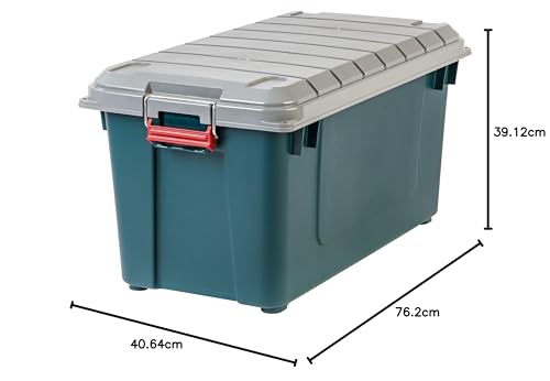 Store-It-All 21 Gal Storage Tote, 4 Pack, Black X8258