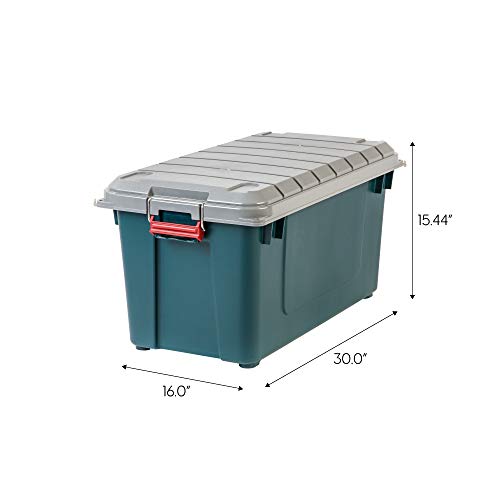 Store-It-All 21 Gal Storage Tote, 4 Pack, Black X8258