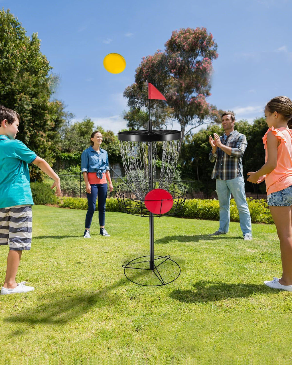 Portable Disc Golf Target with 24 Chains G5067