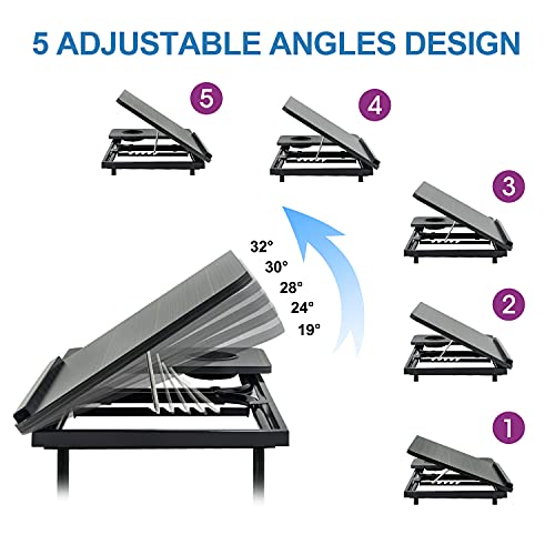 Laptop Desk Angle Adjustable Portable Bed Tray with Cup Holder Z4111