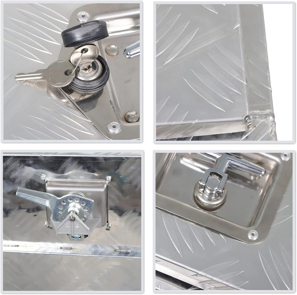 24 Inch Aluminum Pickup Truck Tool Box with Lock Y3335