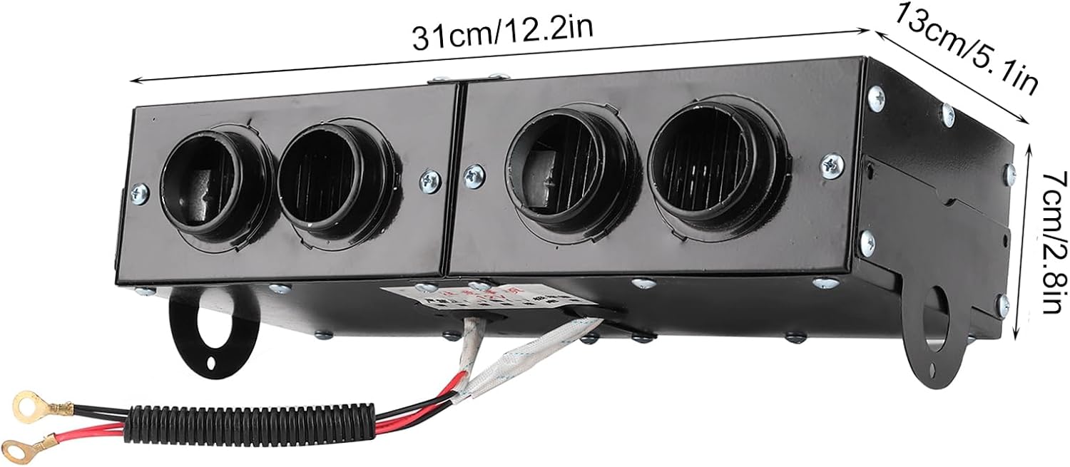 Car Defroster Defogger,Car Heater Defogger Auto 4 Hole Heating Fan 12V Defroster Defogger 800W Car Heater Defroster 12V Demister Windsh air heater ptc trucks 12v / 24v 12v heater