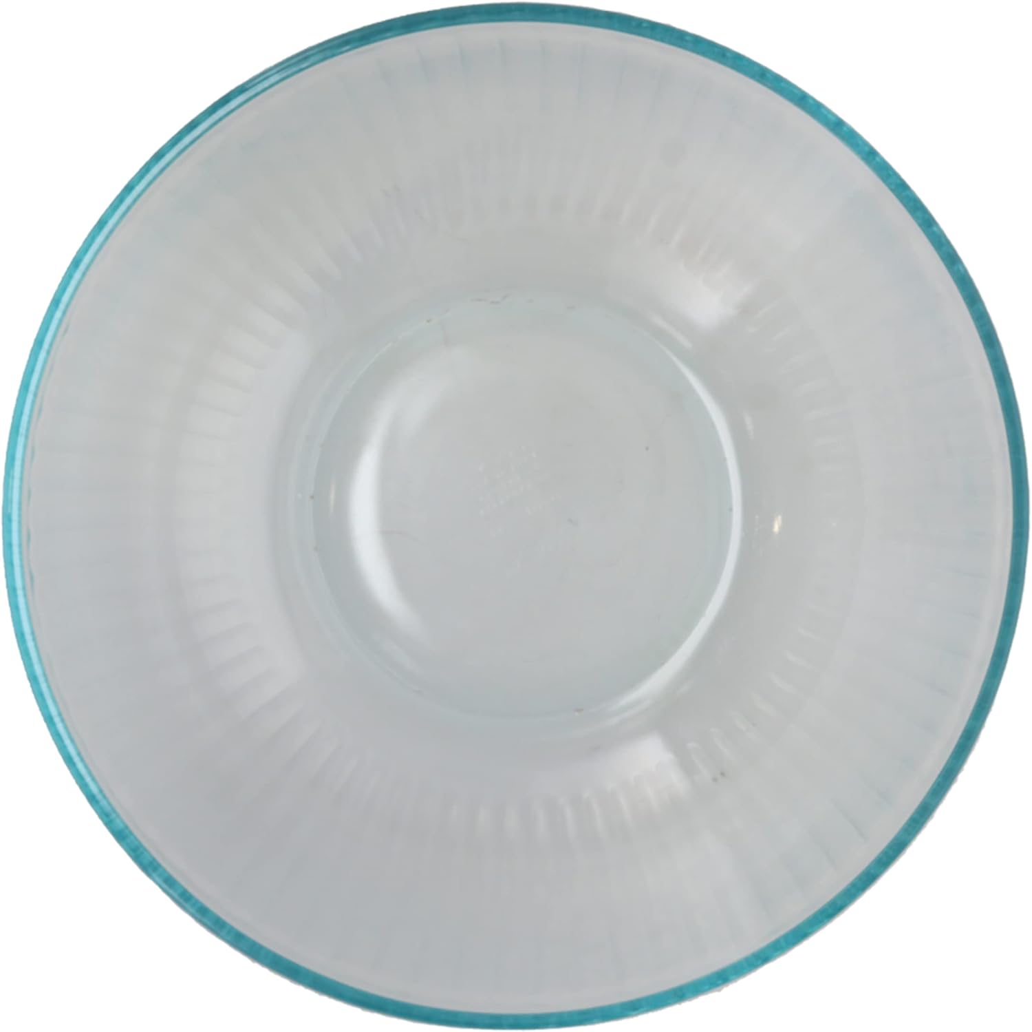 4.5qt Glass Mixing Bowl with Blue Lid K419