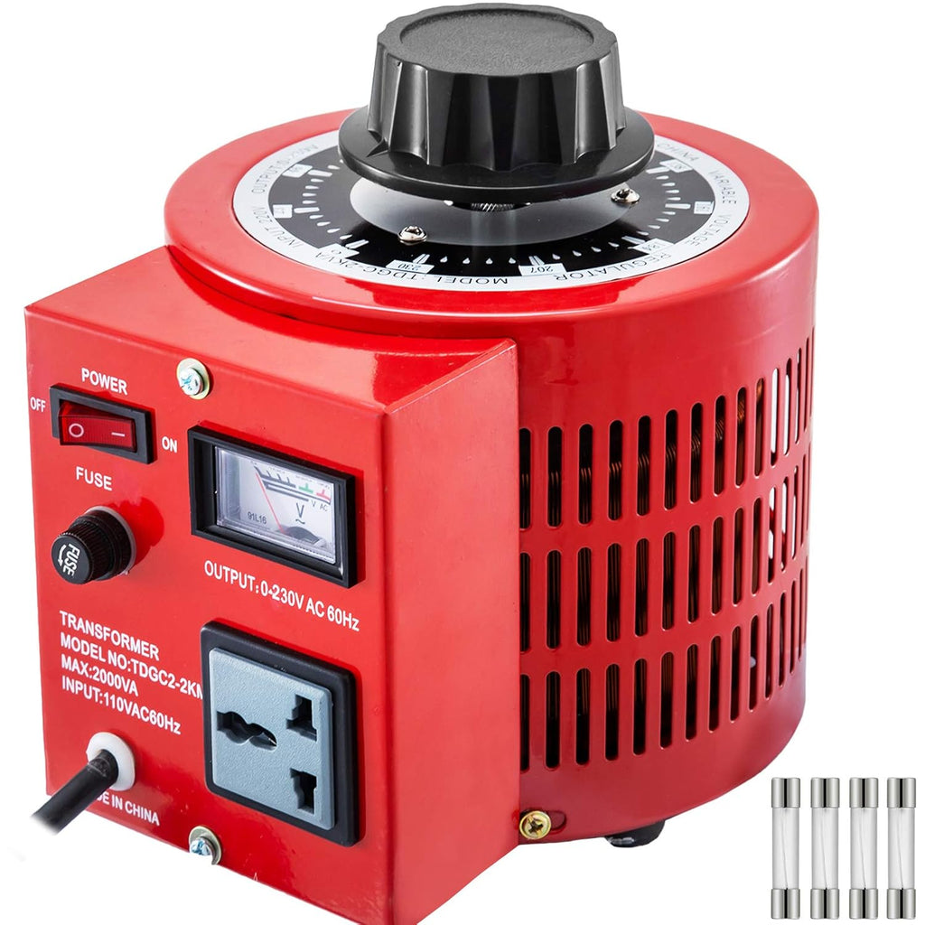 Mophorn 2000VA 20A Auto Transformer 110V 60Hz Input Voltage Digital Display 0-130V Output Automatic Voltage Regulator for US Plug