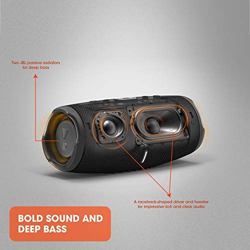 Portable Bluetooth Party Speaker with Dynamic Light Show, black U47843