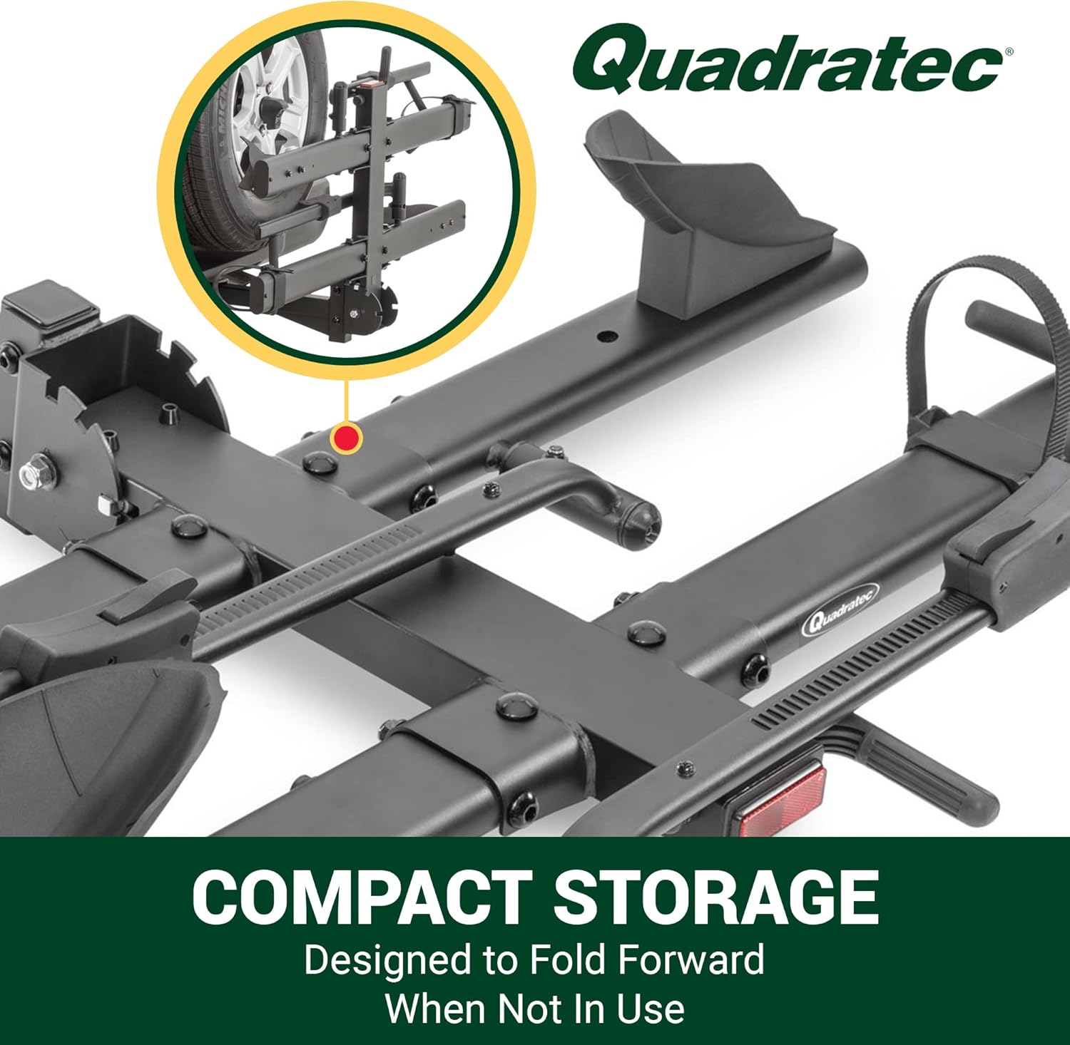 2-Bike Hitch Mount Bike Rack for eBikes, Swing Away & Folding, Fits SUVs & Trucks Z70978