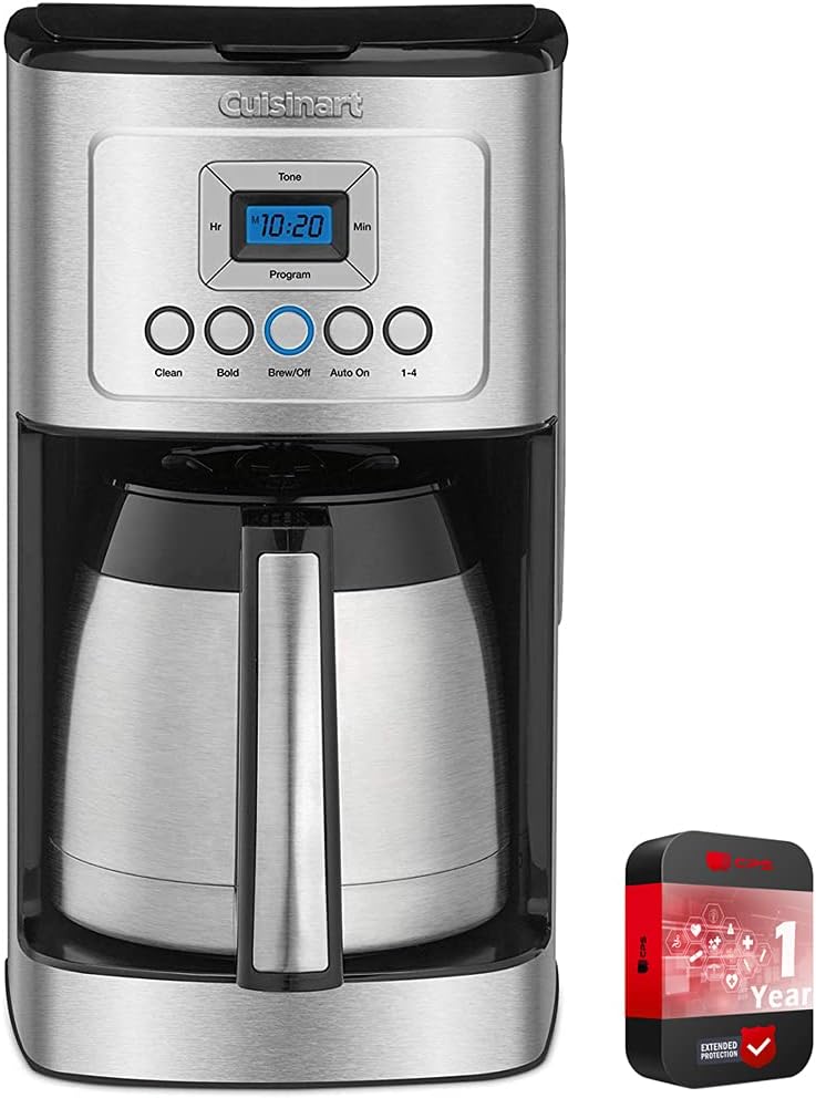 12 Cup Programmable Stainless Steel Thermal Coffee Maker with Carafe D779300