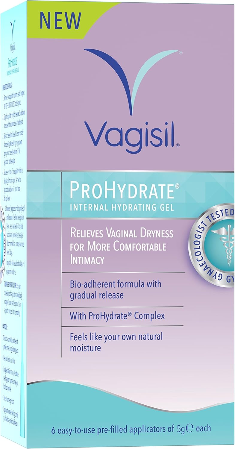 Vagisil Prohydrate Internal Hydrating Gel to Relieve from Vaginal Dryness - x6 applicators
