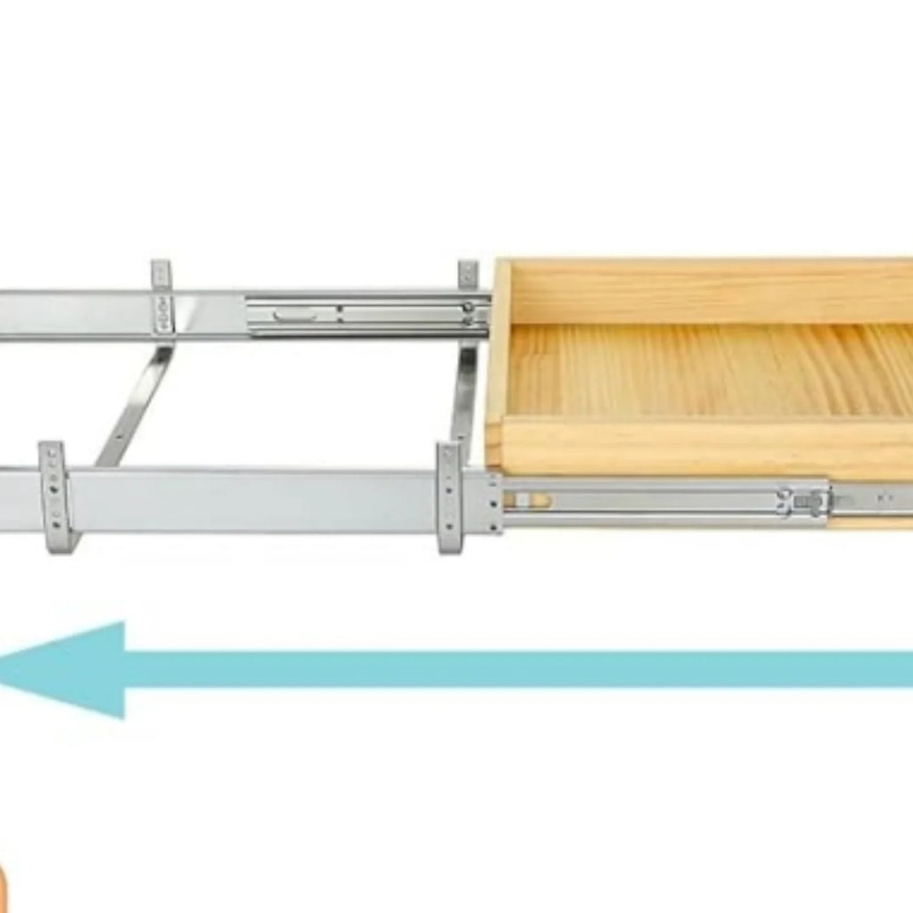 Pull Out Cabinet Organizer 20W x 21D, Wood Drawer Shelf N826