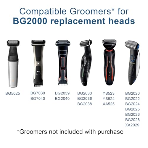 Body Groomer Replacement Foil Head, 2-Pack O678423