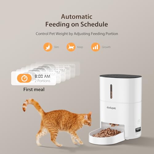 Automatic Cat Feeder WiFi with App Control, 4L Timed Dispenser R73066